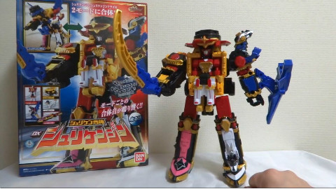 【转自油管】【手裏剣戦隊 】 手裏剣合体 DX シュリケンジン 変形合体 徹底レビュー